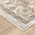 2' X 8' Ivory And Grey Oriental Power Loom Stain Resistant Runner Rug With Fringe