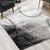 4’ X 6’ Gray Distressed Swirls Area Rug