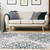 5' X 8' Gray And Charcoal Medallion Area Rug