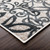5' X 8' Gray And Charcoal Medallion Area Rug