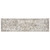 7' Ivory And Gray Floral Medallion Distressed Runner Rug