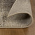 8' Black And Gray Damask Distressed Runner Rug