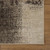 8' Black And Gray Damask Distressed Runner Rug