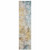 2' X 8' Blue And Yellow Abstract Power Loom Stain Resistant Runner Rug