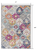 10' Blue And Ivory Floral Runner Rug