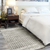 3' X 5' Ivory And Grey Abstract Power Loom Distressed Non Skid Area Rug