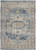 4' X 6' Ivory And Blue Oriental Power Loom Non Skid Area Rug