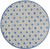 4’ Round Blue and Gray Indoor Outdoor Area Rug - 4512822814803