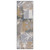 10' Beige And Black Floral Distressed Runner Rug