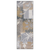 10' Beige And Black Floral Distressed Runner Rug