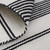4' X 6' Black And White Striped Dhurrie Hand Woven Stain Resistant Area Rug - 606114110101