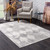 2' X 8' Gray Distressed Trellis Pattern Runner Rug