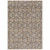 3' X 5' Grey And Tan Floral Power Loom Stain Resistant Area Rug With Fringe - 606114605430