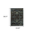 2' X 3' Navy Blue Oriental Power Loom Area Rug
