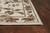 8' Ivory Green and Red Floral Vines Runner Rug