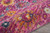 6' Fuchsia And Orange Floral Distressed Runner Rug