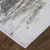 2' X 3' Blue Gray And White Abstract Stain Resistant Area Rug