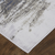 2' X 3' Blue Gray And White Abstract Stain Resistant Area Rug