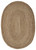 5' X 7' Natural Jute Hand Braided Oval Rug