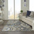 5' X 7' Blue And Gray Indoor Outdoor Area Rug