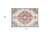 3' X 5' Blue and Beige Medallion Area Rug