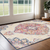3' X 5' Blue and Beige Medallion Area Rug