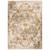 2' X 3' Gold And Brown Oriental Distressed Area Rug With Fringe