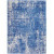 5' X 7' Blue And Ivory Abstract Distressed Area Rug