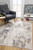 3' X 5' Beige Abstract Printed Area Rug
