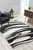 4' X 6' Gray Abstract Power Loom Area Rug Polypropylene Decor