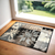 2' X 3' Beige And Gray Floral Power Loom Distressed Stain Resistant Area Rug