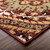 4' X 6' Red And Gold Floral Area Rug