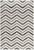 3’ X 5’ Gray Distressed Chevron Area Rug - 808230041752