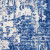 4' X 6' Blue And Ivory Abstract Distressed Area Rug