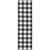 Homeroots Home Decor Black and Ivory Gingham Indoor Outdoor Runner Rug, Black and Ivory, 2 x 8 Inch