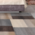 4' X 6' Gray Tan And Brown Patchwork Area Rug