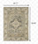 2' X 8' Beige And Gray Traditional Medallion Indoor Runner Rug