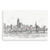 Homeroots Home Decor 48" Monochrome City Skyline Sketch Canvas Wall Art
