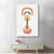 Homeroots Home Decor 38" Abstract Shapes in Balance Canvas Wall Art, Orange and Cream