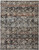 10' X 13' Gray Black And Red Abstract Distressed Area Rug With Fringe