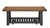 50" Rustic Black And Natural Solid Wood Rectangular Distressed Coffee Table