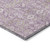 3' X 4' Lavender and Ivory Floral Washable Non Skid Indoor Outdoor Area Rug