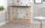 Modern Natural and Black Narrow Table Desk