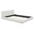 Beige Tufted Velvet Upholstered Queen Bed Frame