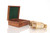 Elegant Brass and Mother of Pearl Binoculars in Wooden Storage Box