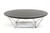 11" Wenge Veneer And Stainless Steel Coffee Table