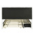 White Tufted Boucle Lighted Full Bed Frame With Trundle And USB And Drawers