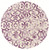 10' Ivory And Purple Round Wool Tufted Handmade Stain Resistant Area Rug