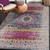 8' x 10' Pink and Ivory Medallion Power Loom Area Rug