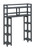 Graphite Finish 2 Tier Solid Wood Over Toilet Organizer